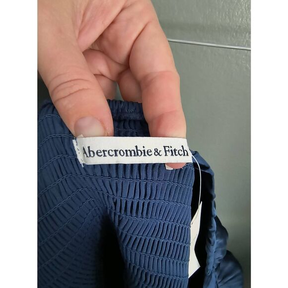 New Abercrombie and Fitch Women's Size Small Square Neck Long Sleeve Blouse Top - Picture 7 of 10